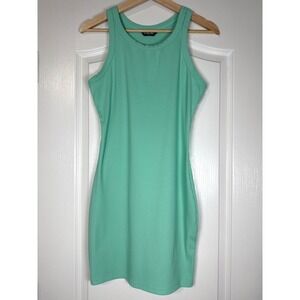 ChicMe Mint Green Ribbed Bodycon Mini Stretch Dress Sleeveless Tank‎ Casual M